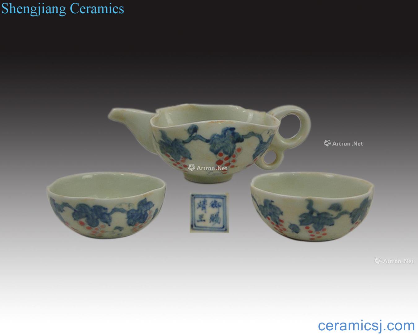 Wang "in the Ming dynasty" royal give jing dou color tea set (a)
