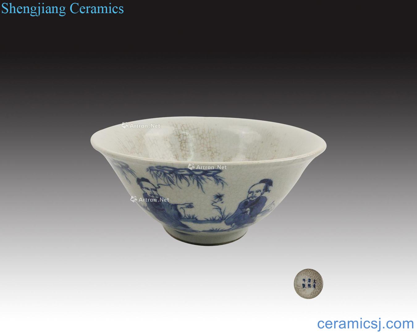 "The qing emperor kangxi in the qing dynasty years" character lines to bowl