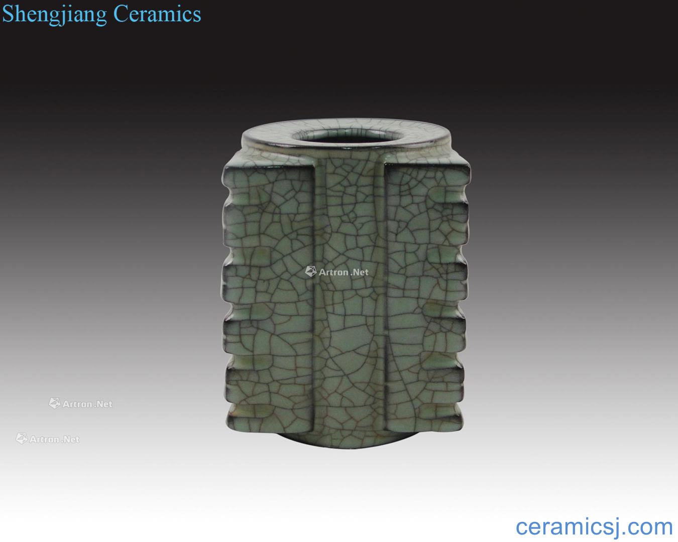 Brother song dynasty kiln cong type bottle