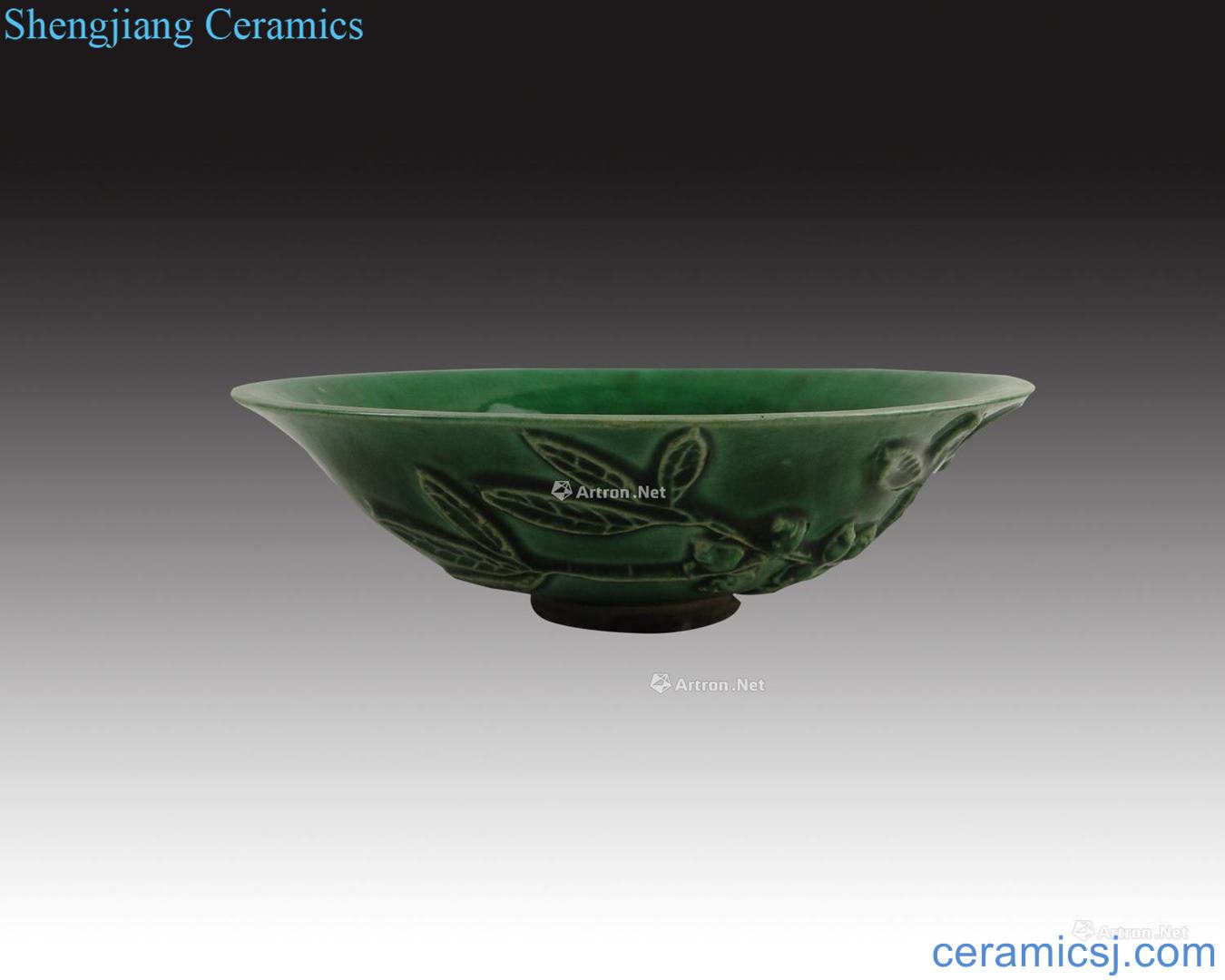 The song dynasty Green glaze flower bowl