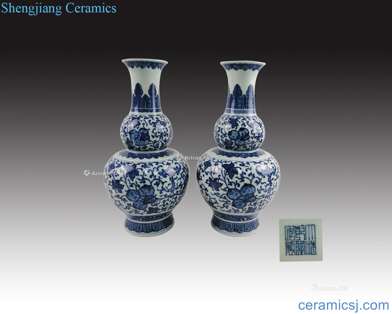 "Qing qianlong year" in the qing dynasty porcelain bottle (a)