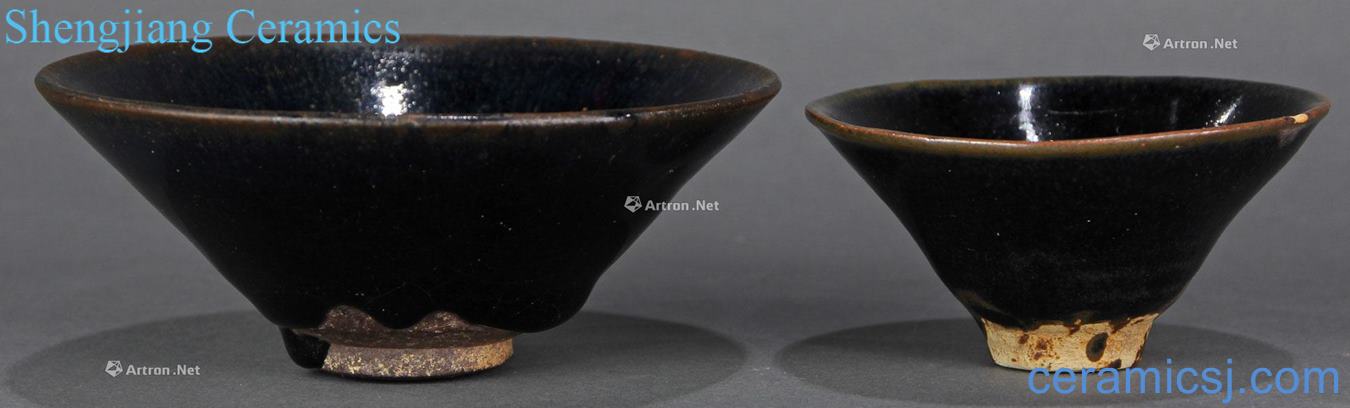 Northern song dynasty magnetic state kiln black glaze bowl (two)