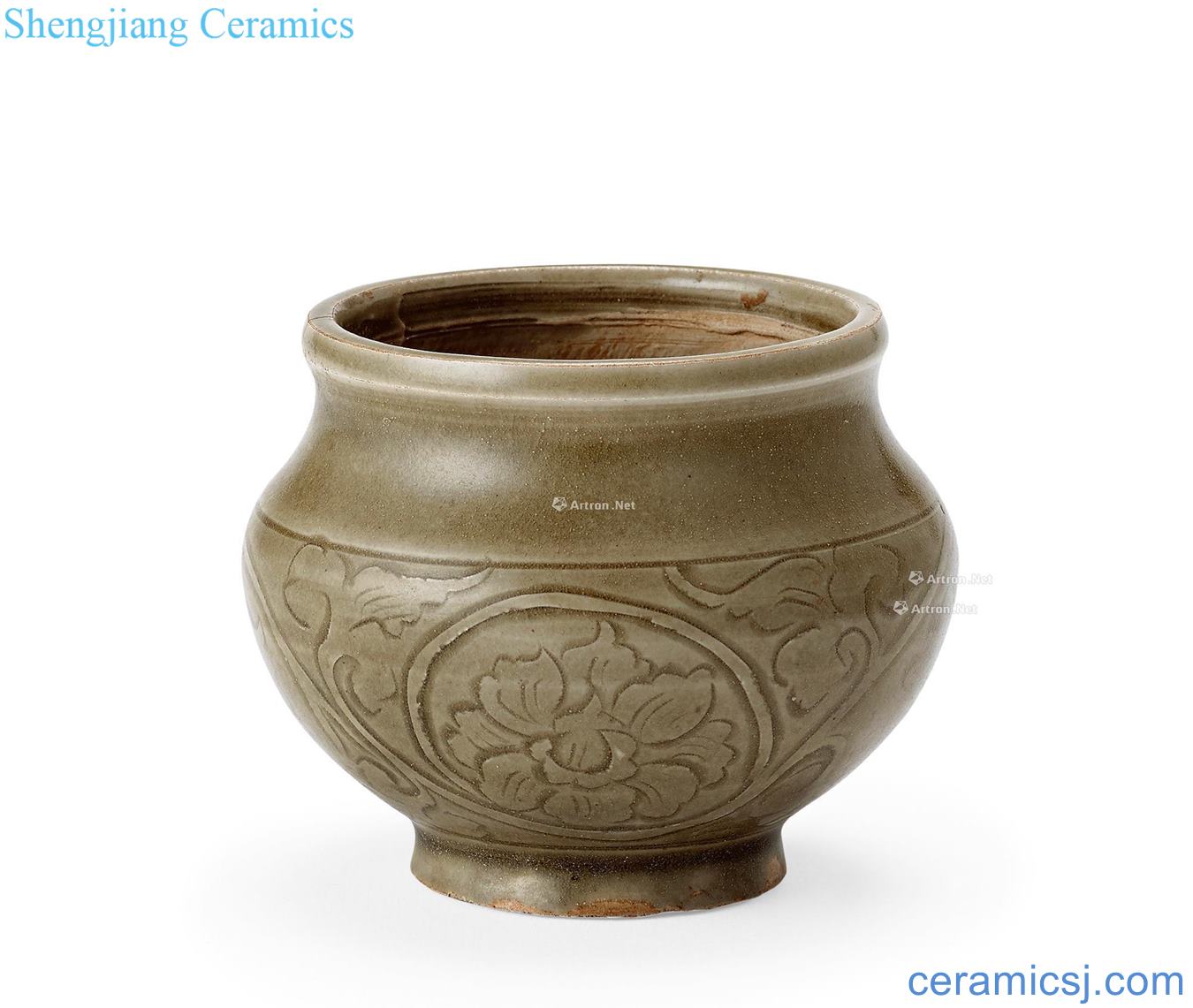 The song dynasty Yao state kiln printing canister