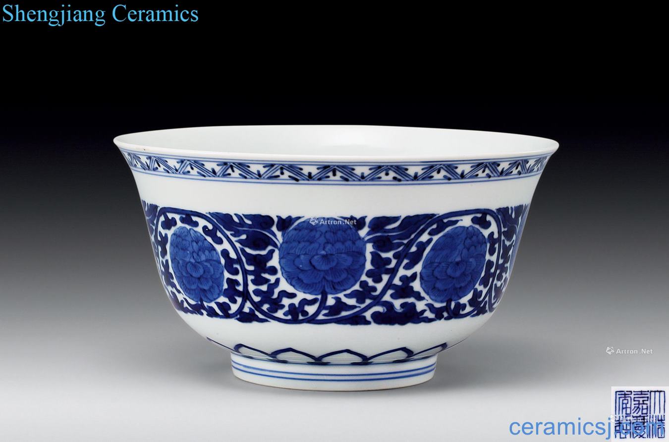 Qing jiaqing Blue and white spends bowl