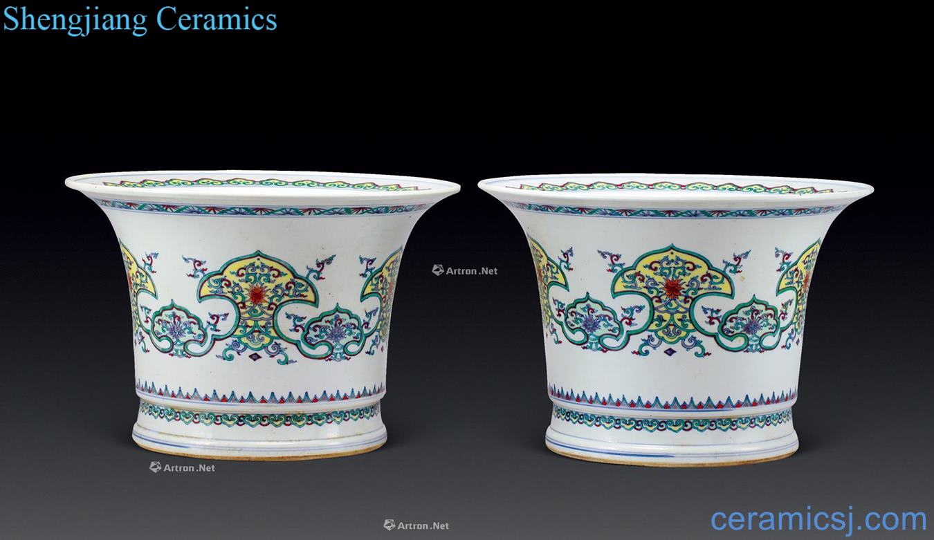 Mid qing Bucket color goes well with flower pot (2)