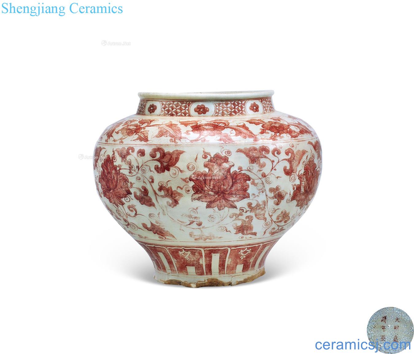 Ming jiajing Youligong grain big pot flowers