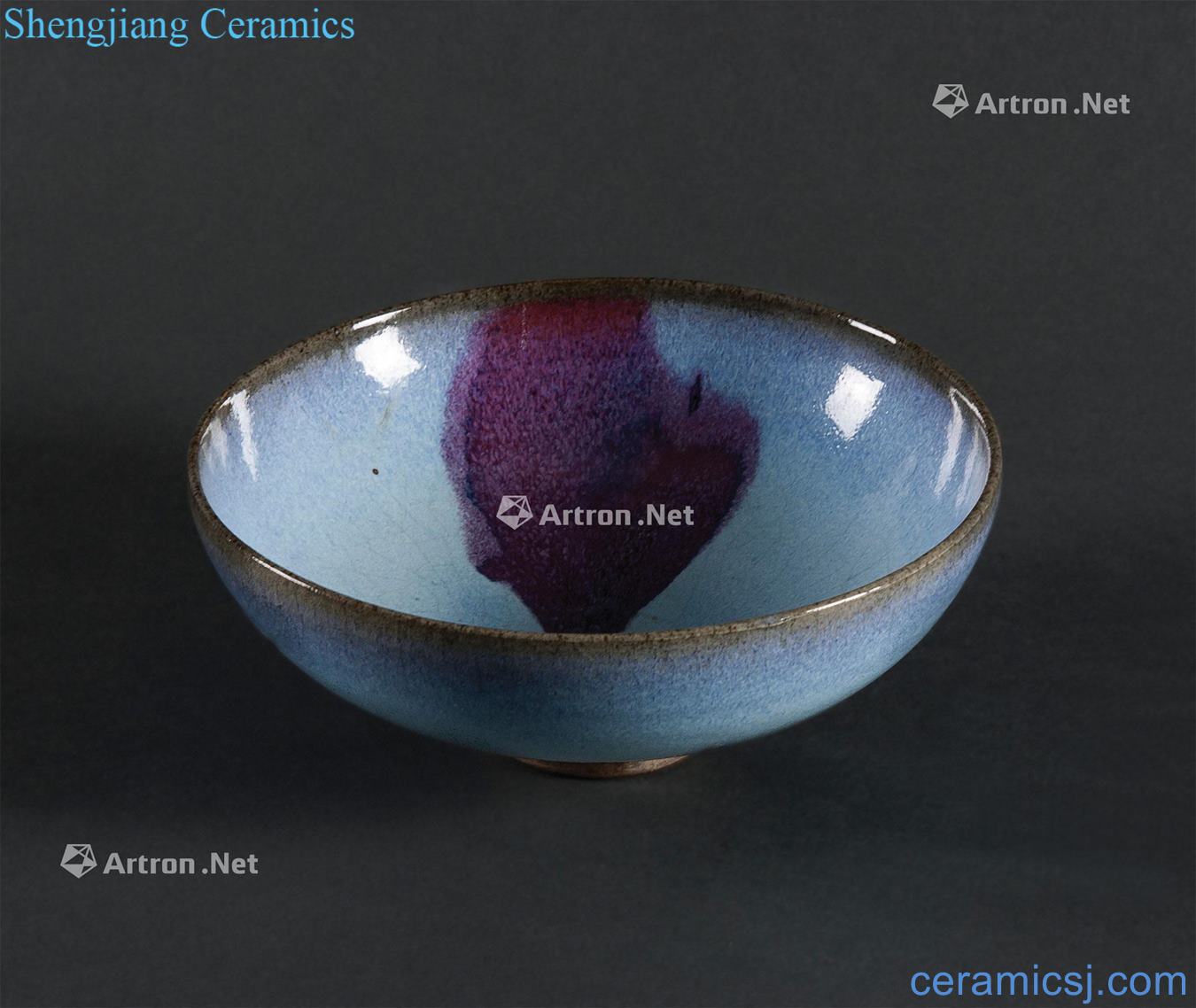 Song/gold Pa rose violet blue glaze bowls