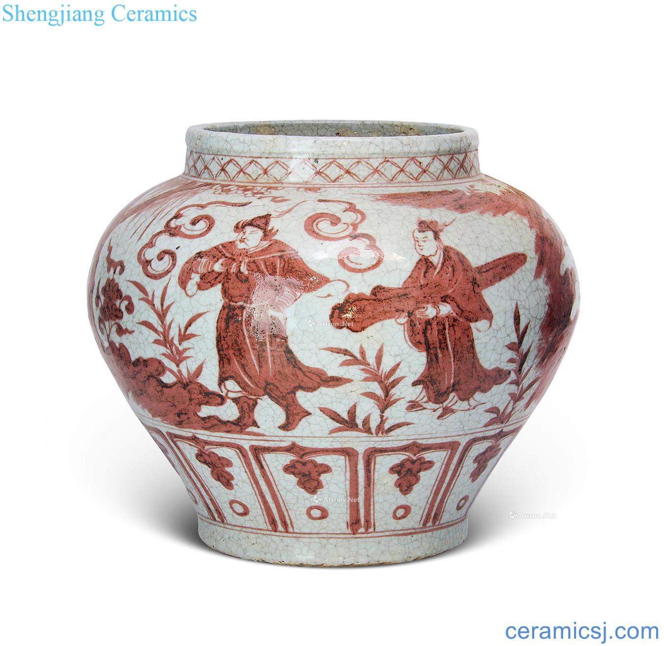 yuan Grain big pot youligong characters