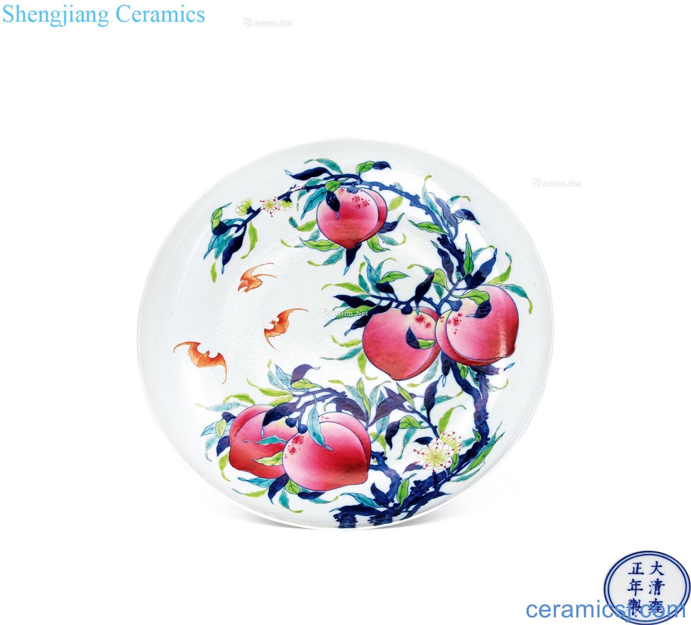 Yongzheng porcelain enamel disc
