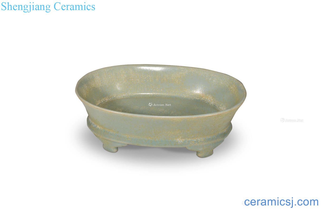 The song dynasty Your kiln azure glaze narcissus basin