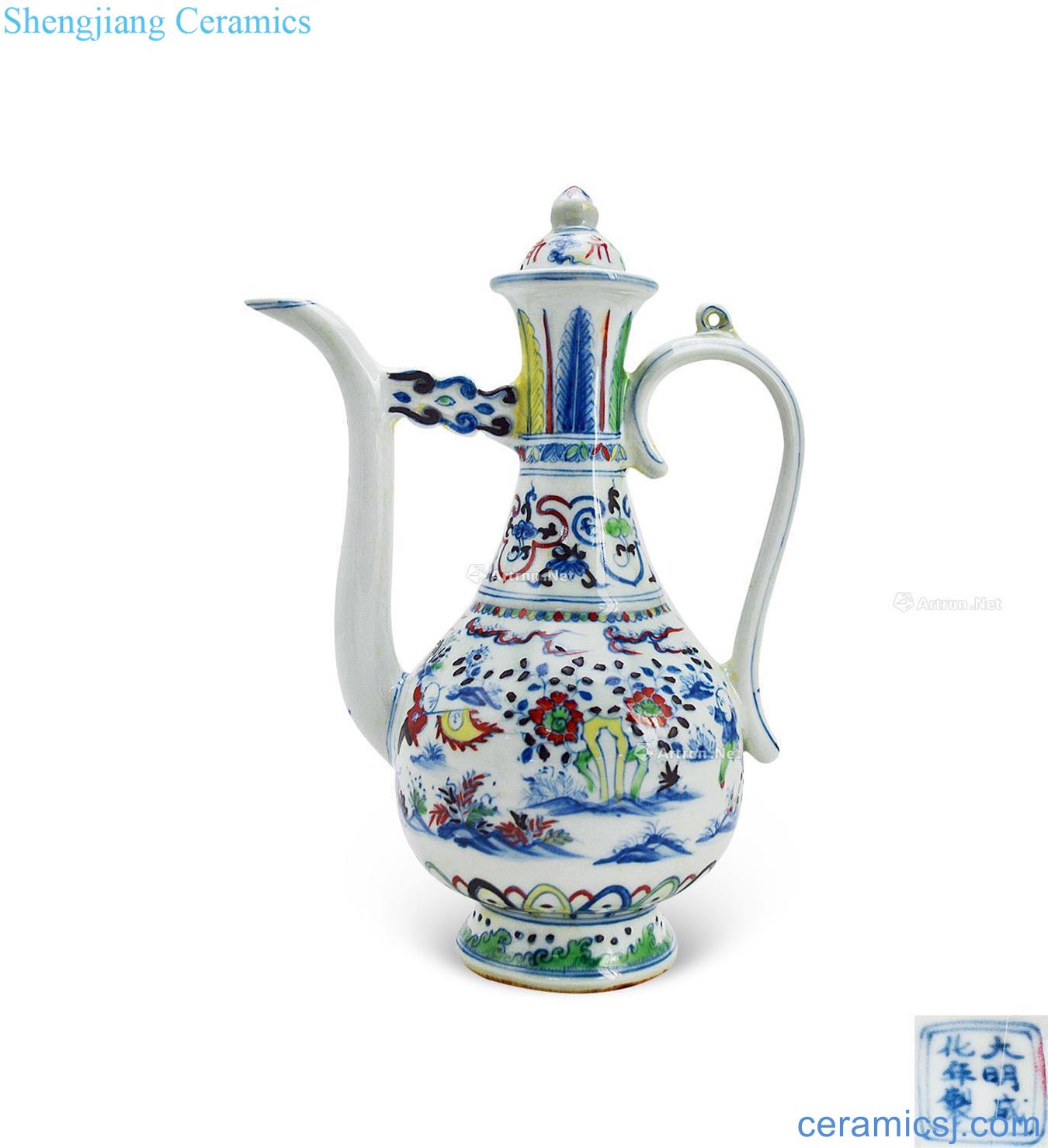 In color bucket YingXiWen ewer