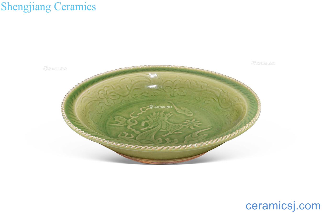 The song dynasty Longquan celadon bamboo glaze