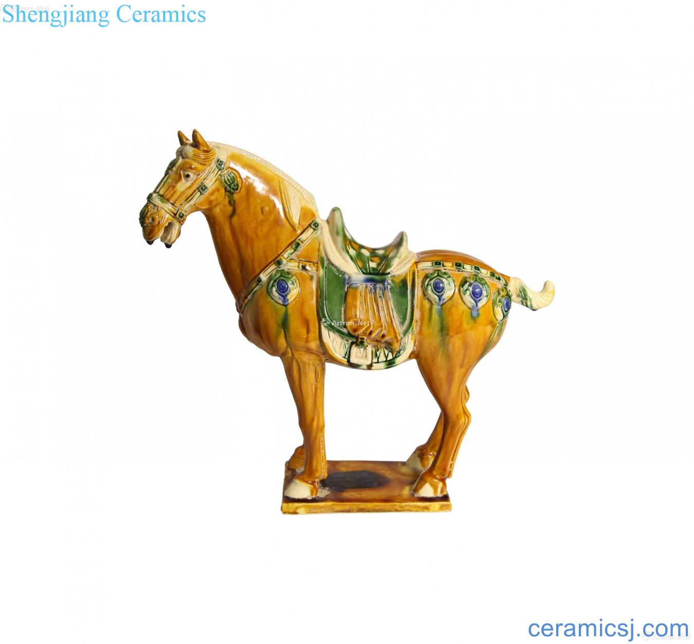 Tang sancai pottery figurine horse