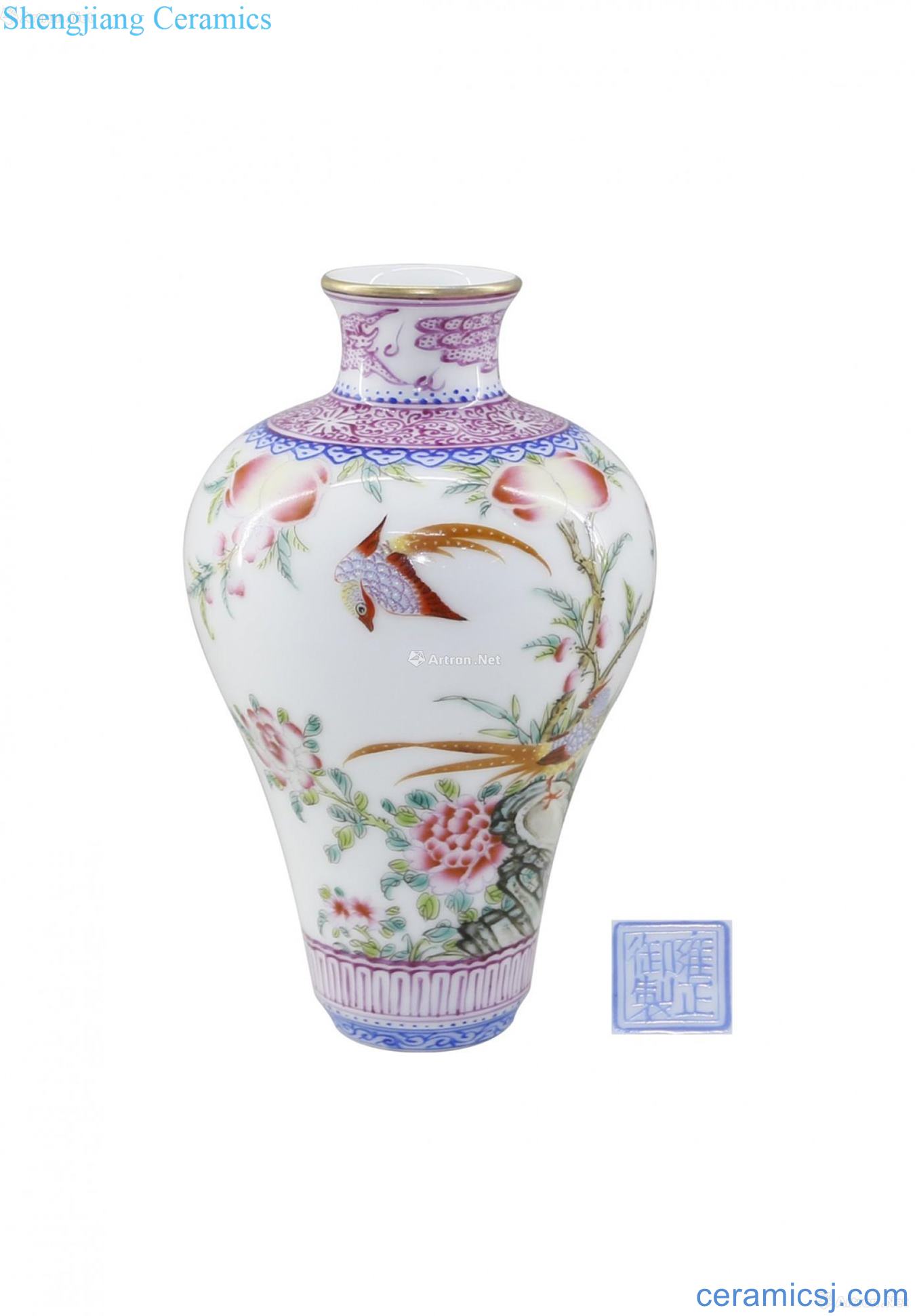 Colored enamel paint prosperous grain mei bottle