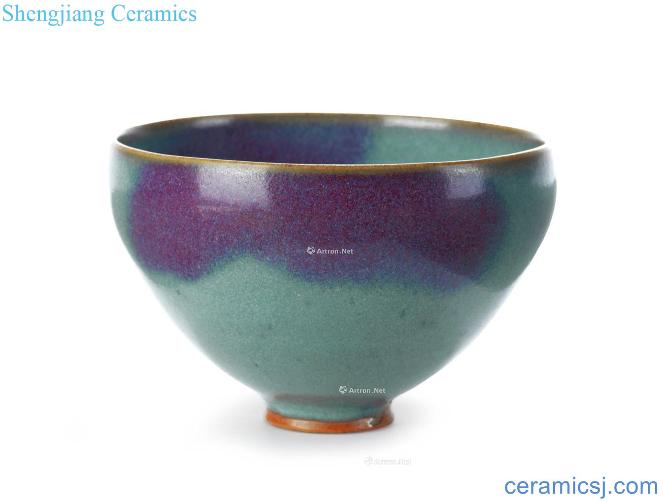 The southern song dynasty The azure glaze masterpieces purple lotus seed bowl