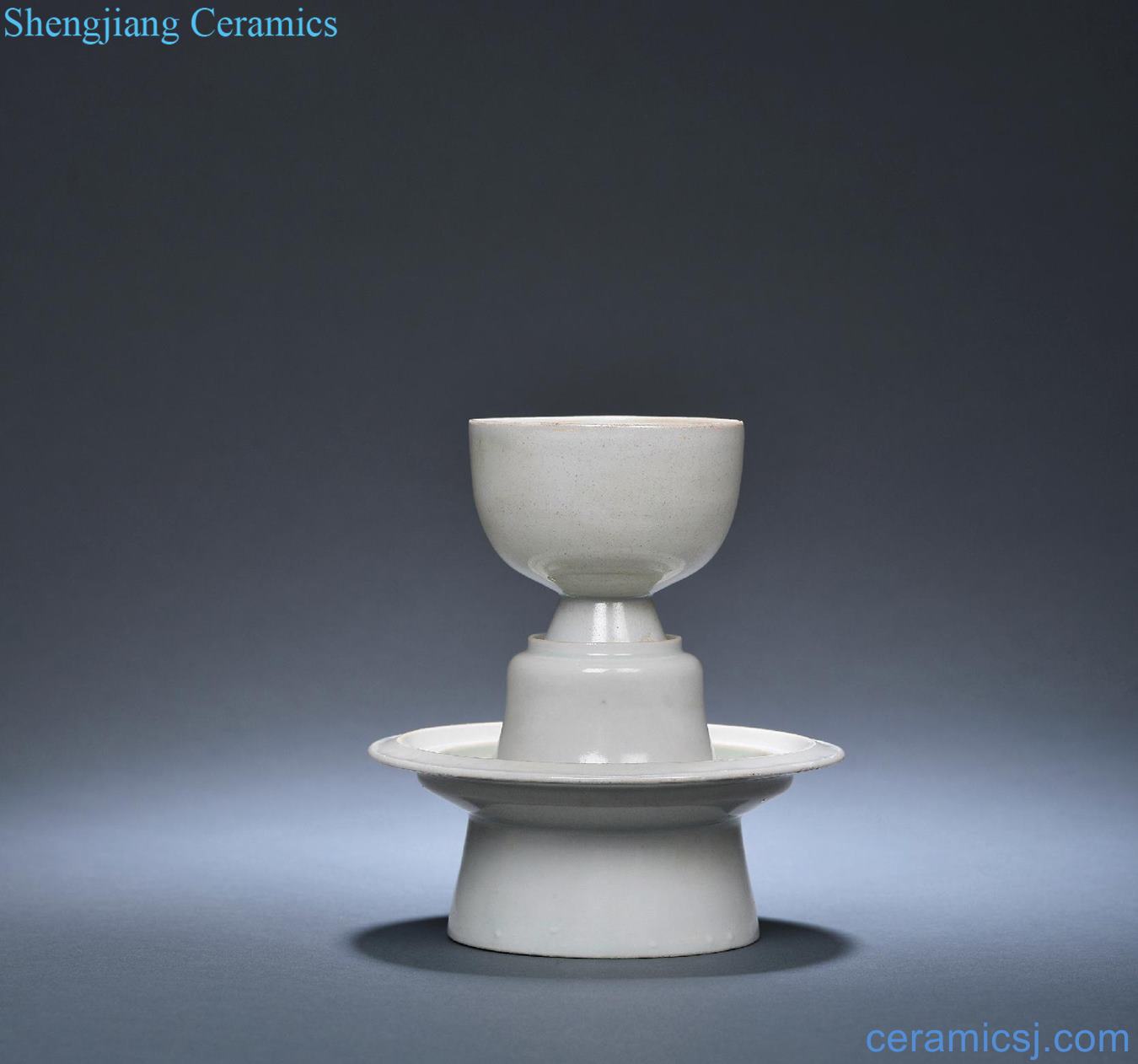 yuan Shadow blue glaze cup, cup (a)