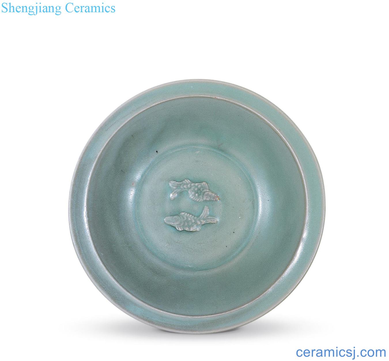 yuan Longquan celadon stamps Pisces