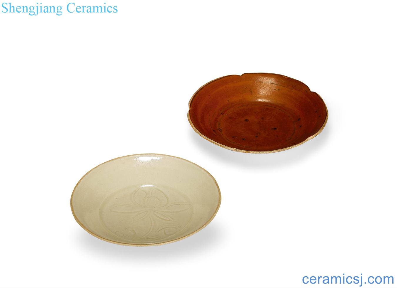Yuan, sauce glaze craft plate (two)