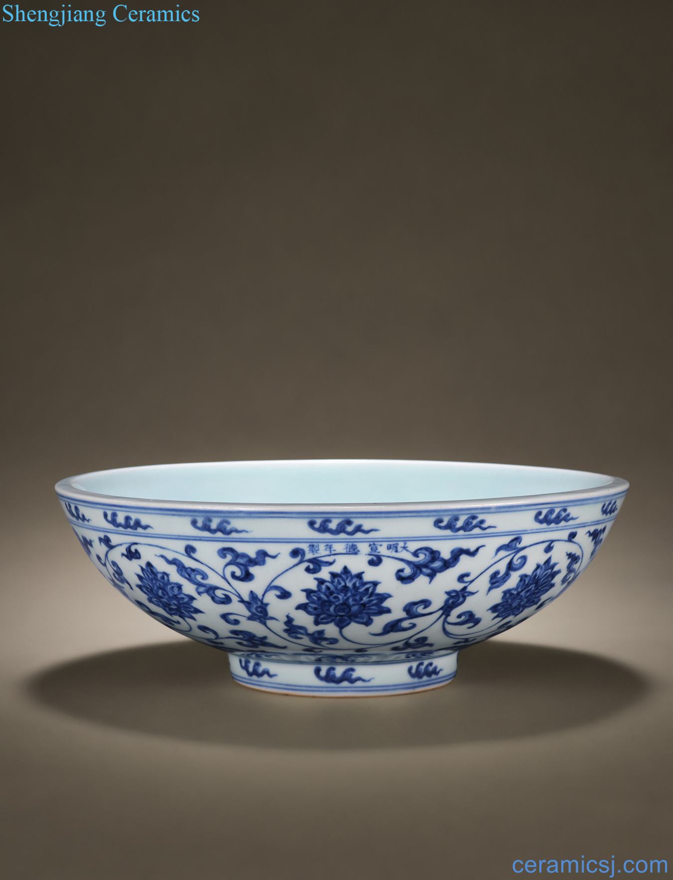 Ming xuande Blue and white lotus flower bowls