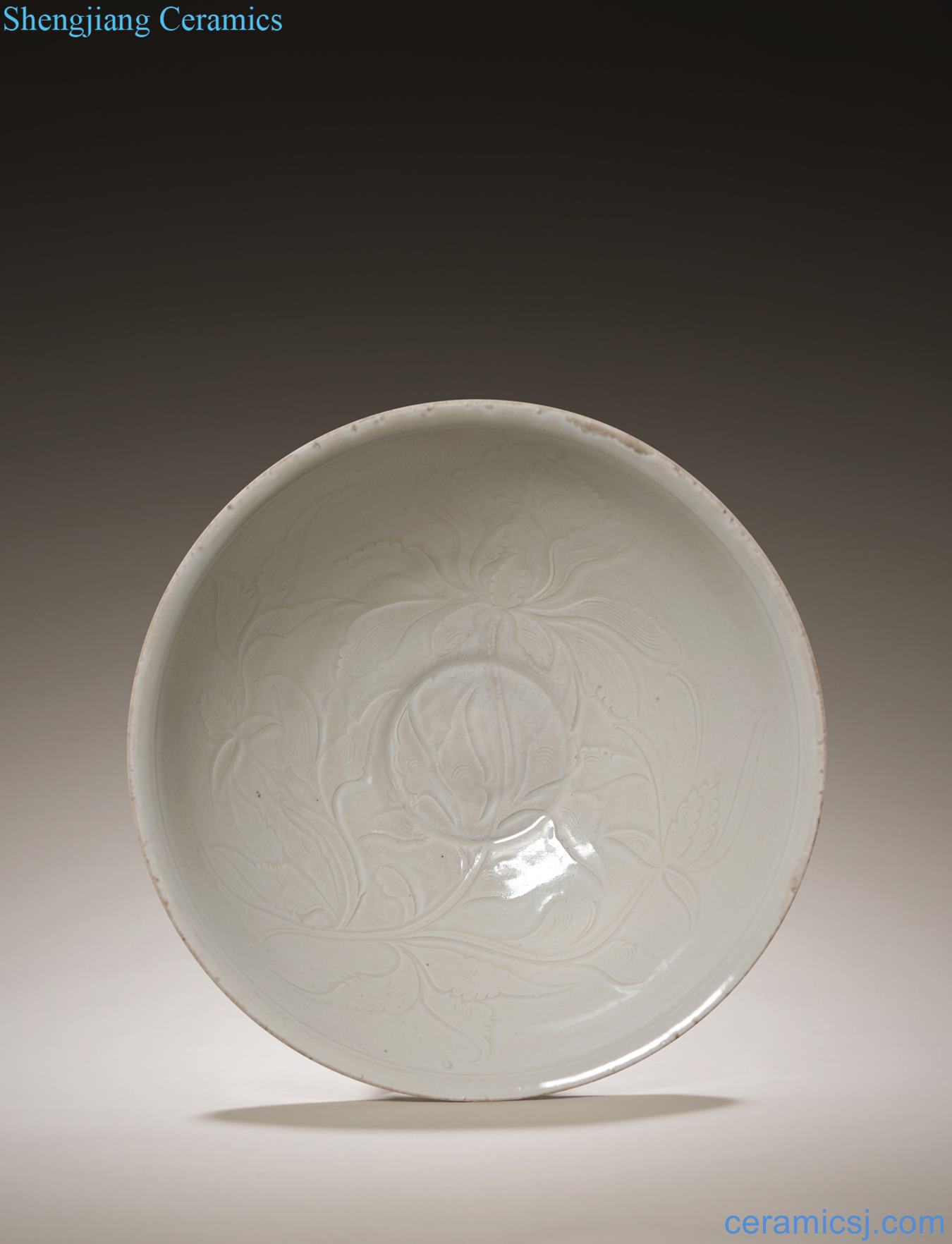 yuan Kiln peony grains large bowl