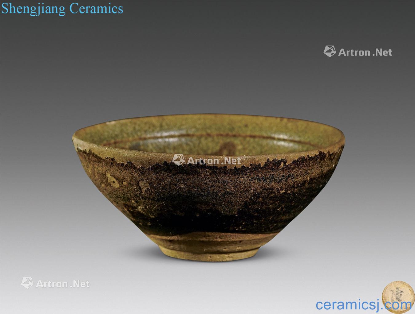 The song dynasty Jizhou kiln decal bowl