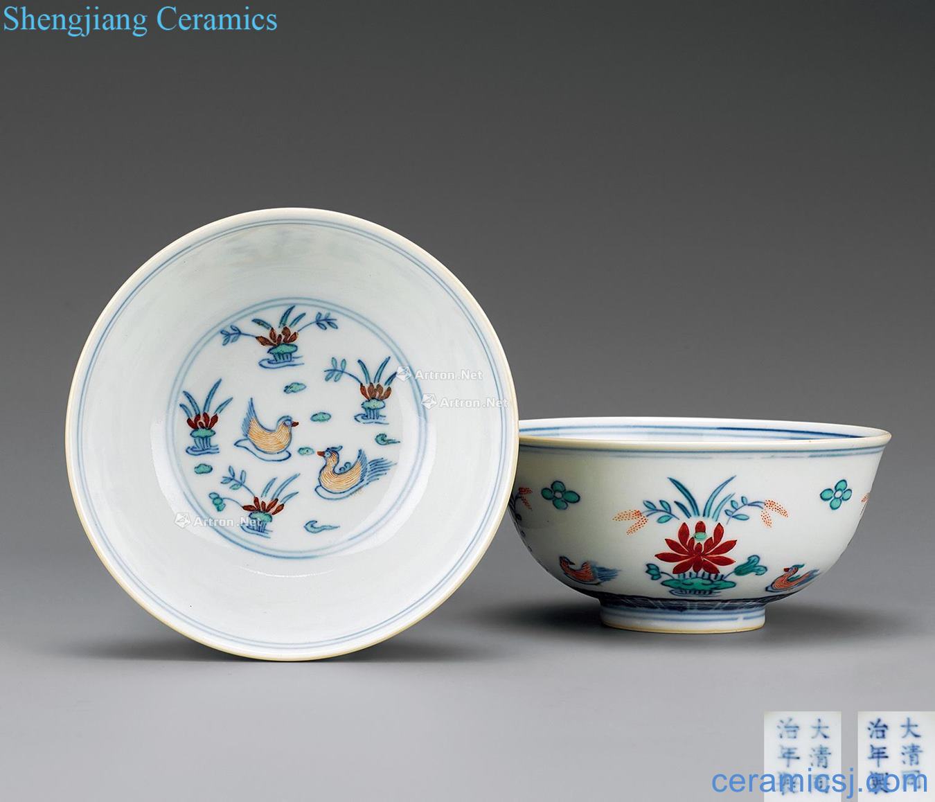 Dajing bucket color yuanyang bowl (a)