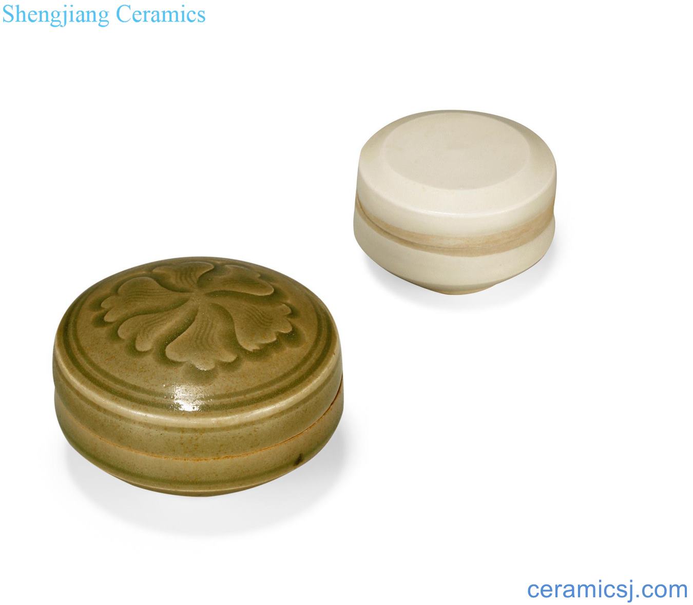 yuan Yao state green glaze, kiln craft incense box (or two)