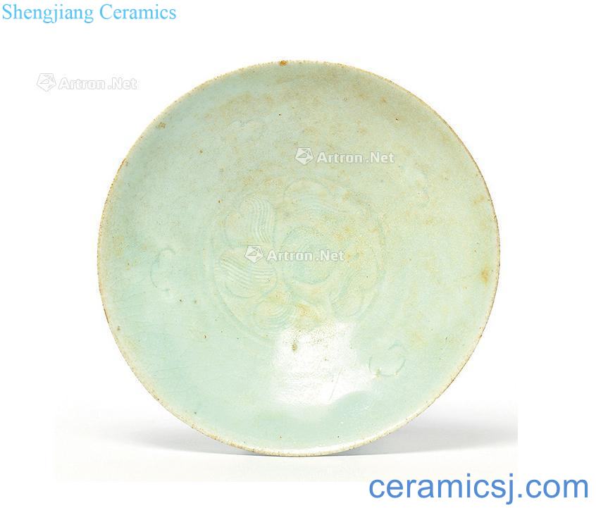 Song green kiln zoned flowers green-splashed bowls
