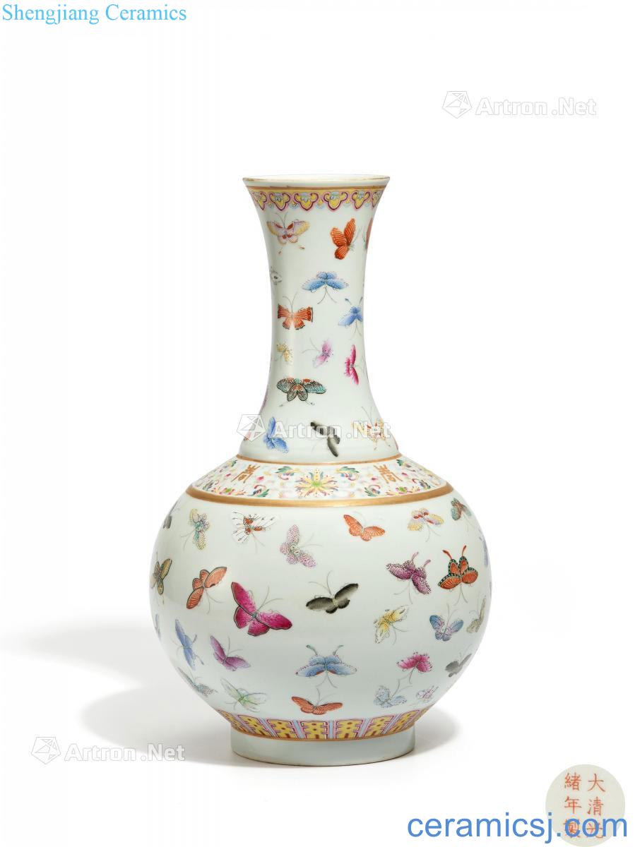Pastel reign of qing emperor guangxu the butterfly tattoo design "CV 18 spring bottle"