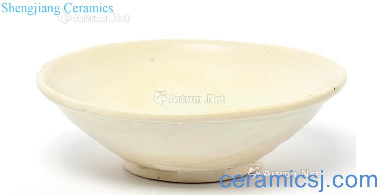 The five dynasties ding kiln white glazed bowl