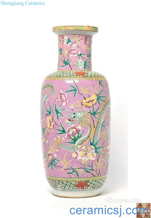 Clear pastel ssangyong wear floral print bottle