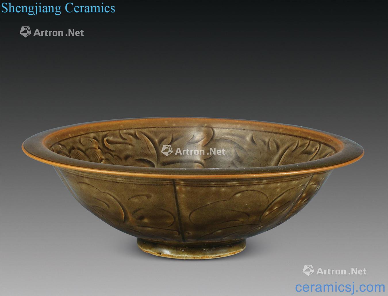 The song dynasty Yao state kiln carved bowl