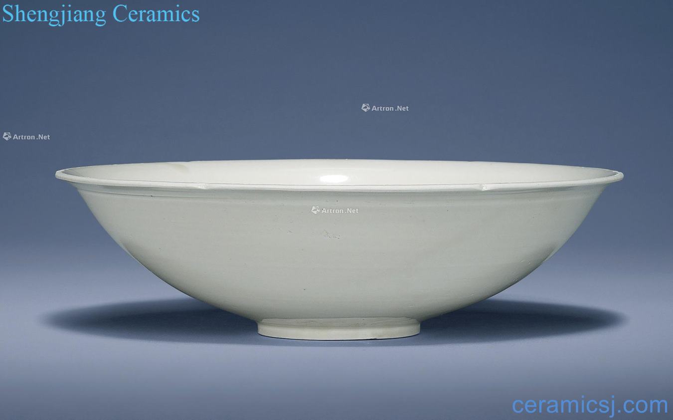 Northern song dynasty kiln lotus grain flower mouth bowl