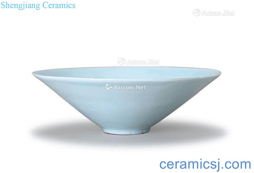 The southern song dynasty left shadow blue glazed printing flowers meander hat to light