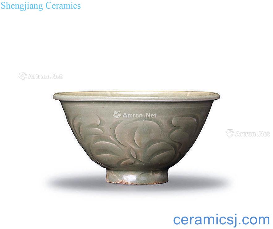 Northern song dynasty yao state kiln carved flower grain lamp