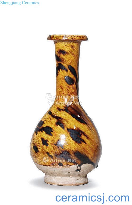 The southern song dynasty guangyuan kiln Hawksbill glaze okho spring bottle