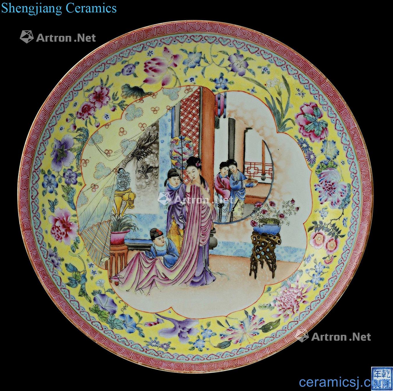 China, in the late qing dynasty Pastel tray