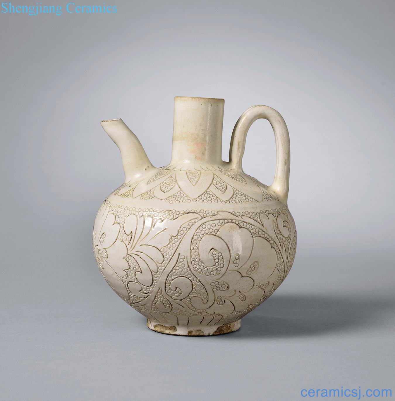 Northern song dynasty ewer cizhou kiln pearl