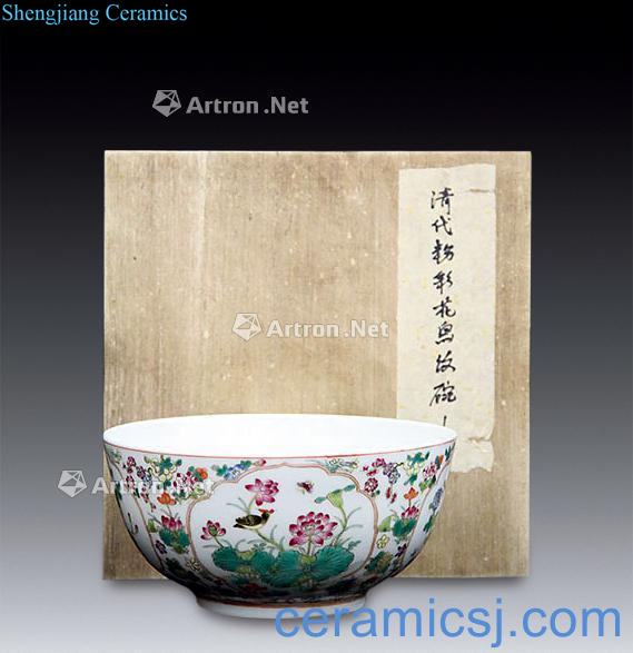 Qing guangxu powder enamel bowls