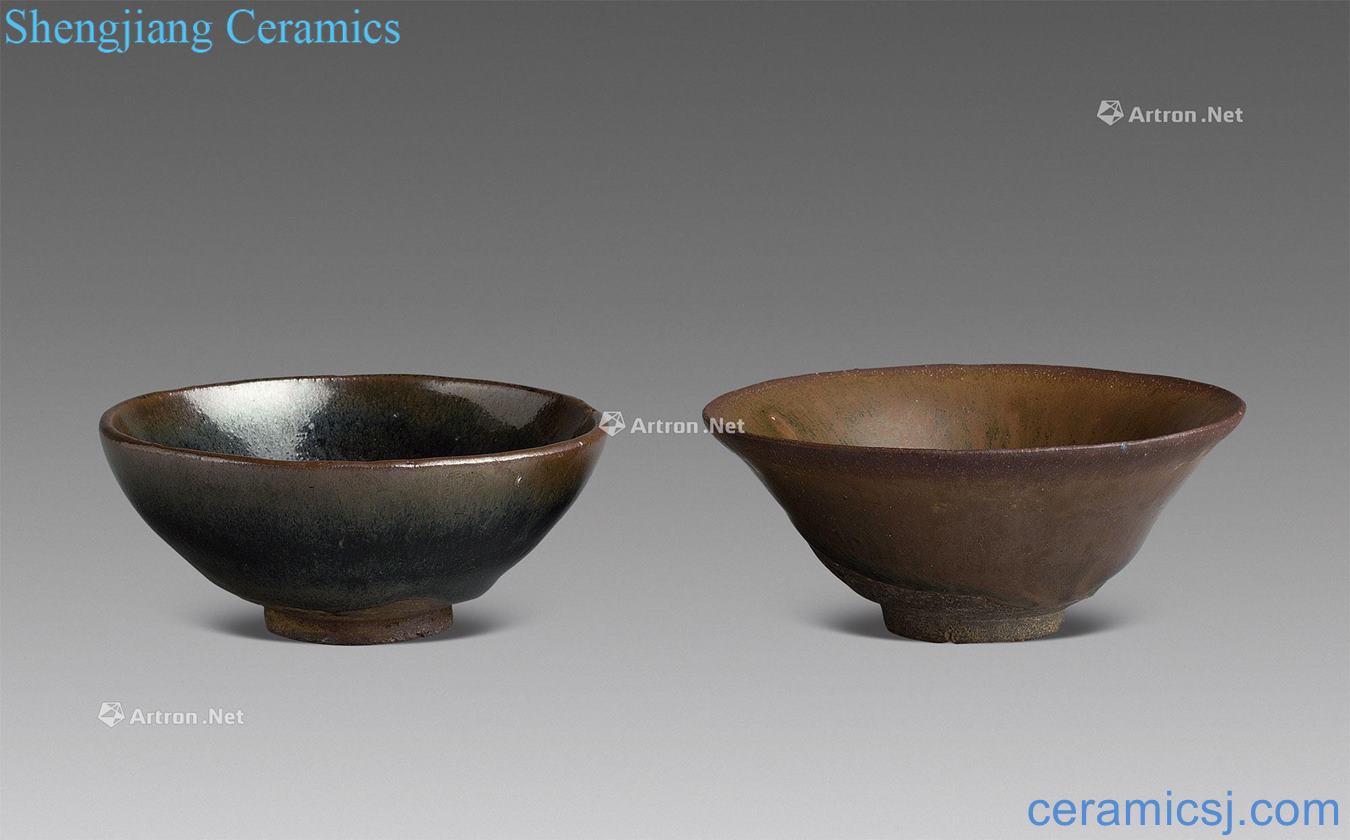 The song dynasty To build kilns TuHao temmoku bowl bowl, build kilns temmoku droplets two things (group a)