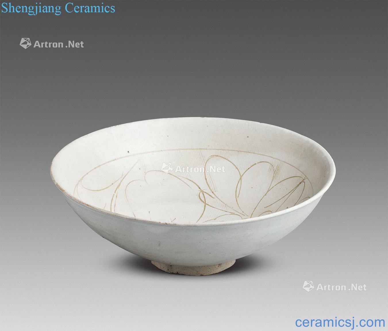 yuan Magnetic state kiln carved flower bowls