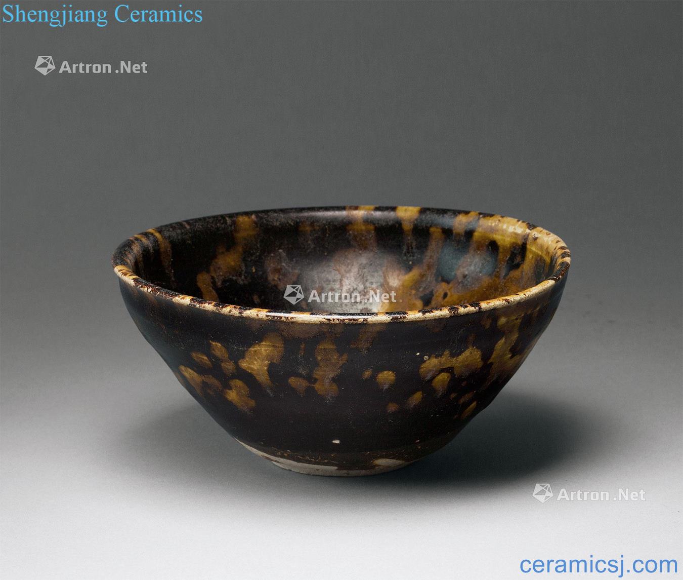 The song dynasty Jizhou kiln tiger stripes bowl