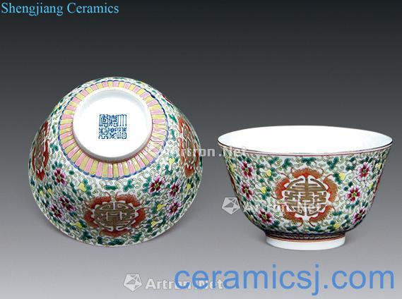 Qing jiajing enamel paint jixiangruyi bowl (a)