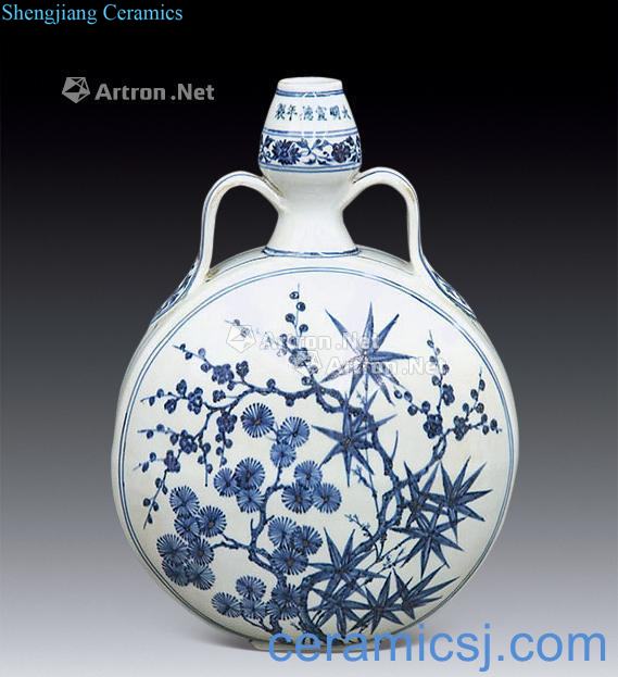 jintong Blue and white, poetic shoulder length