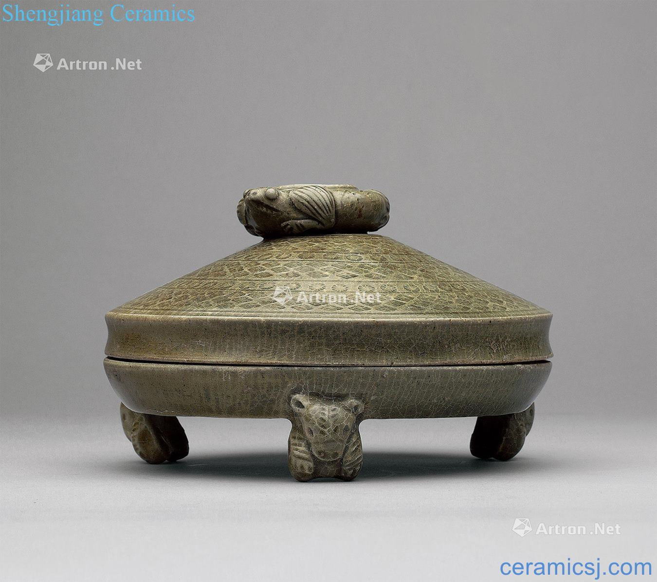 Western jin dynasty, the kiln three-legged censer