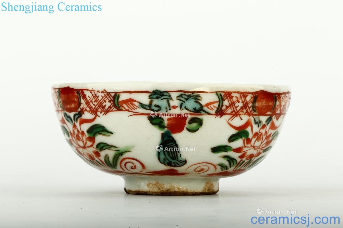The late Ming dynasty Colorful porcelain bowl