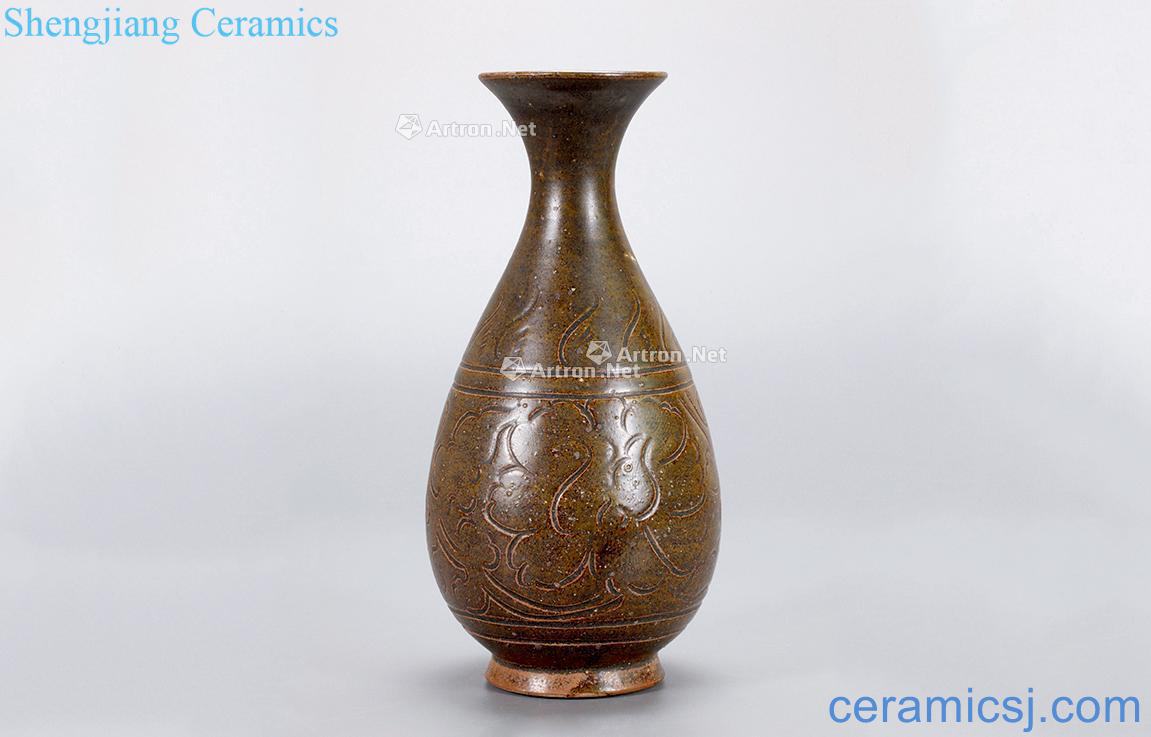 The song dynasty At the end of the tea glaze okho spring bottle