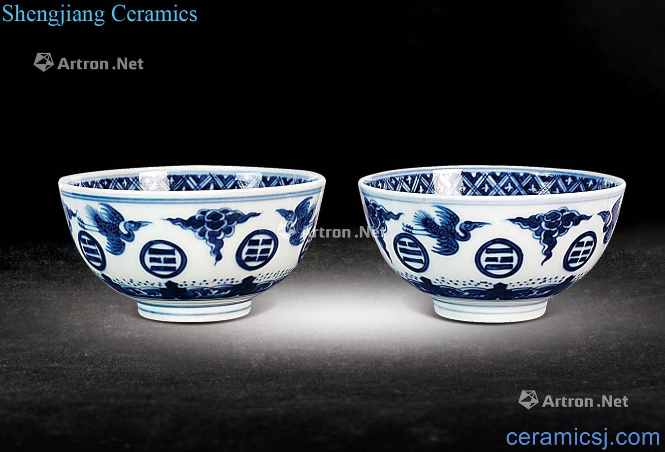 qing Blue and white James t. c. na was published gossip green-splashed bowls (a)