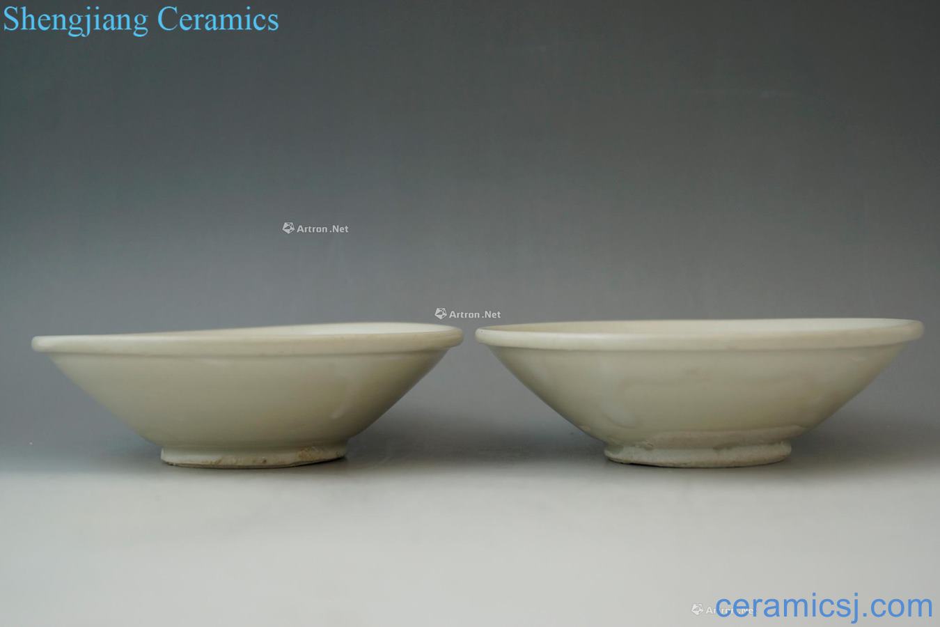 The tang dynasty Tang white glaze jade bowl (a)
