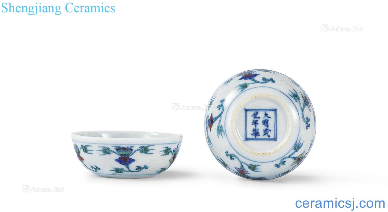 The qing emperor kangxi bucket color lie fa cup (a)